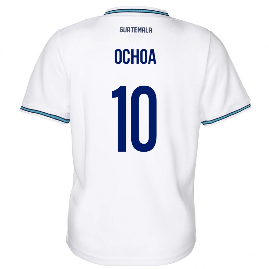 Kids Football Guatemala José Ochoa #10 White Home Jersey 24-26 T-Shirt Canada