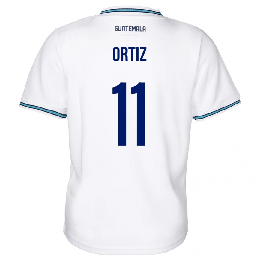 Kids Football Guatemala Andersson Ortiz #11 White Home Jersey 24-26 T-Shirt Canada