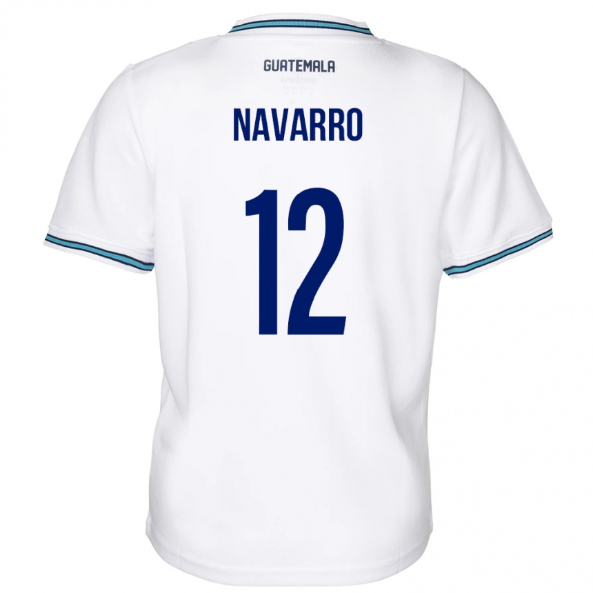 Kids Football Guatemala Kenderson Navarro #12 White Home Jersey 24-26 T-Shirt Canada