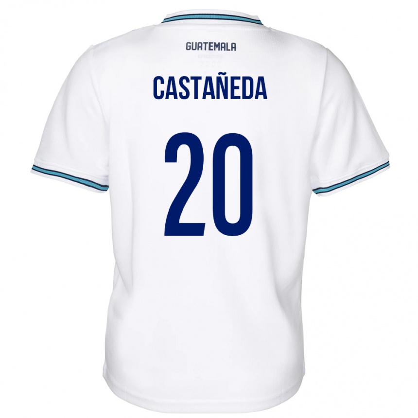 Kids Football Guatemala Brayam Castañeda #20 White Home Jersey 24-26 T-Shirt Canada