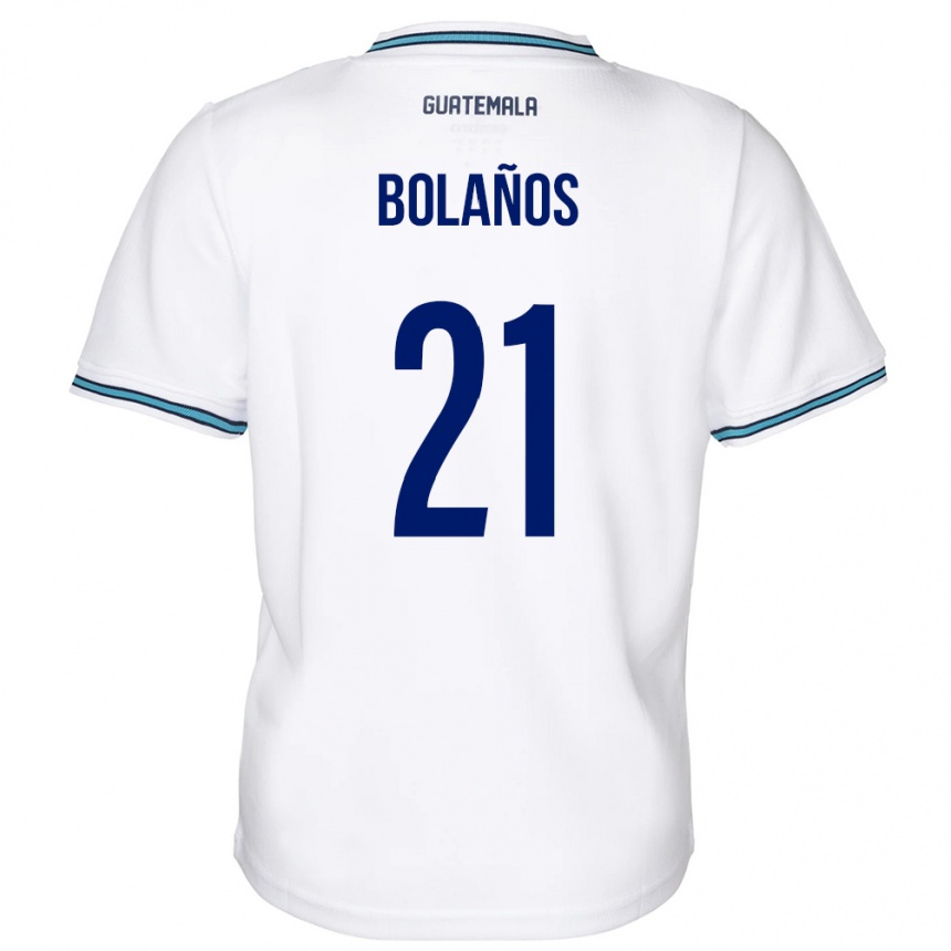 Kids Football Guatemala Diego Bolaños #21 White Home Jersey 24-26 T-Shirt Canada