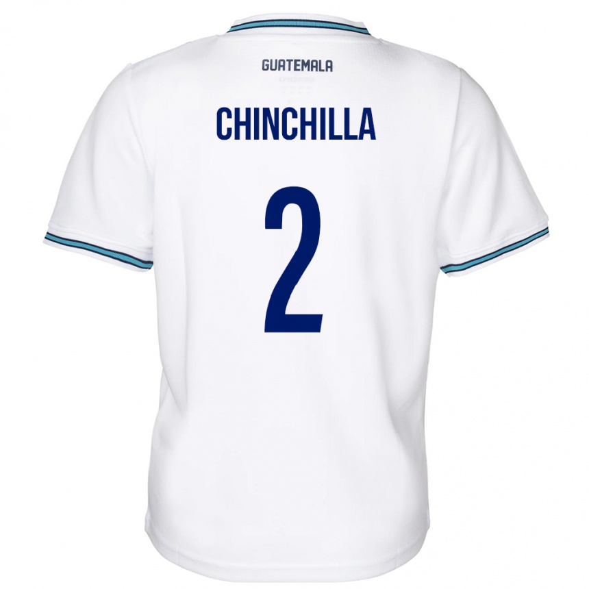 Kids Football Guatemala Nicolás Chinchilla #2 White Home Jersey 24-26 T-Shirt Canada