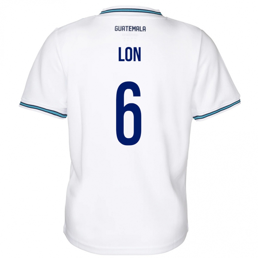 Kids Football Guatemala Ariel Lon #6 White Home Jersey 24-26 T-Shirt Canada