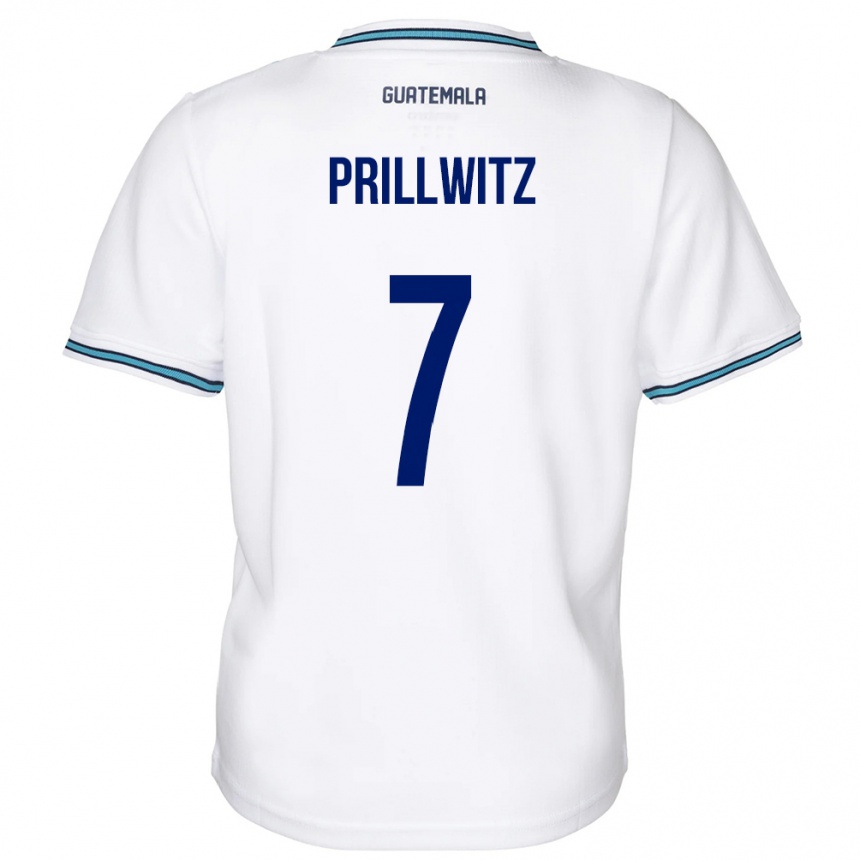 Kids Football Guatemala Héctor Prillwitz #7 White Home Jersey 24-26 T-Shirt Canada