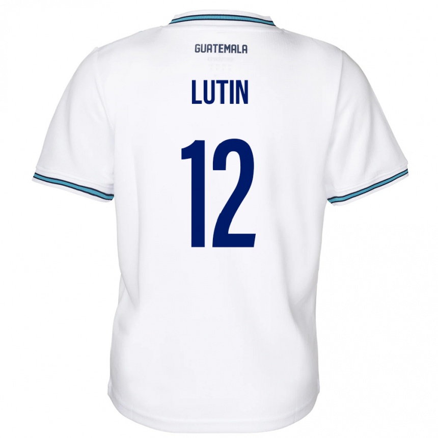 Kids Football Guatemala John Lutin #12 White Home Jersey 24-26 T-Shirt Canada