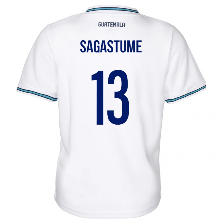 Kids Football Guatemala Selvin Sagastume #13 White Home Jersey 24-26 T-Shirt Canada