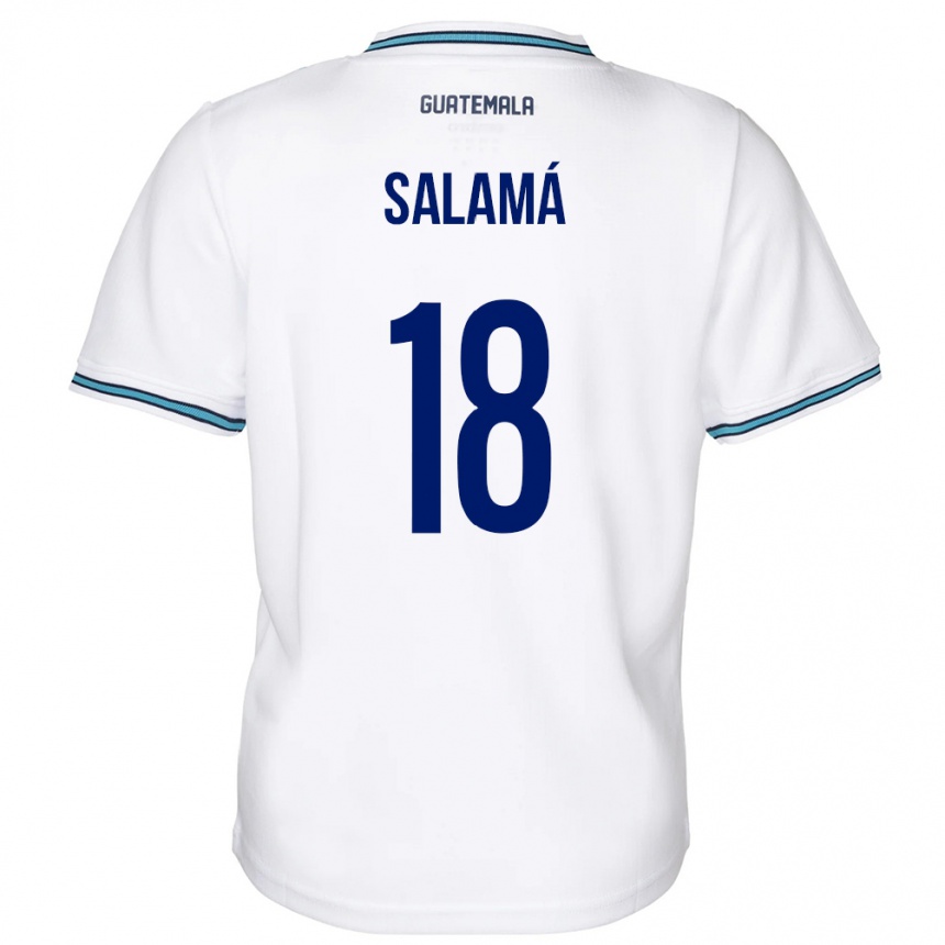 Kids Football Guatemala Anthony Salamá #18 White Home Jersey 24-26 T-Shirt Canada