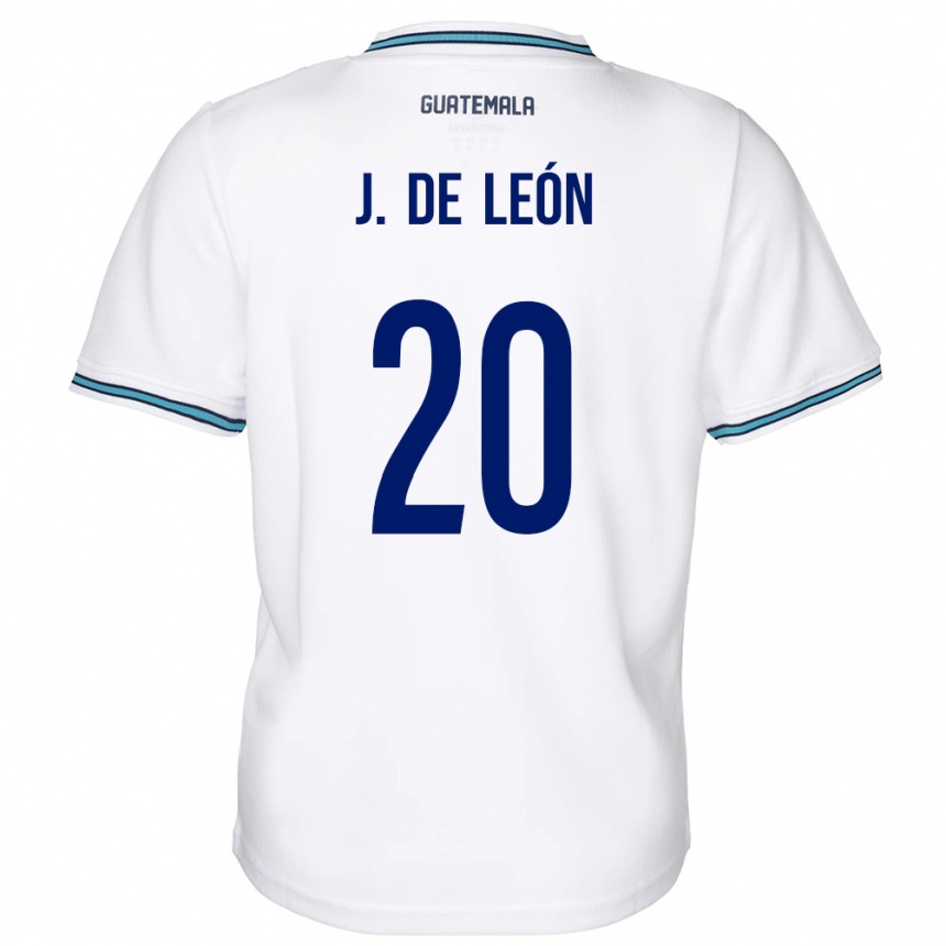 Kids Football Guatemala Jorge De León #20 White Home Jersey 24-26 T-Shirt Canada