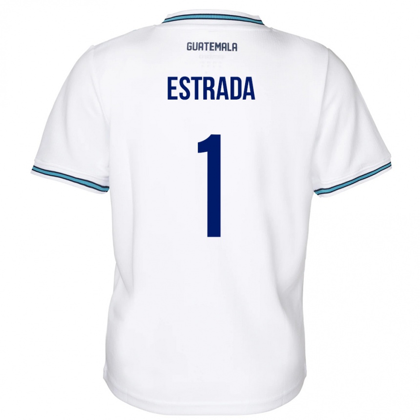 Kids Football Guatemala Alexia Estrada #1 White Home Jersey 24-26 T-Shirt Canada