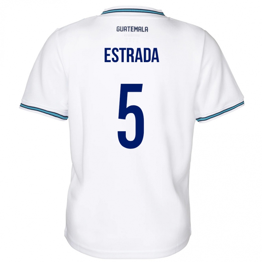 Kids Football Guatemala Elizabeth Estrada #5 White Home Jersey 24-26 T-Shirt Canada