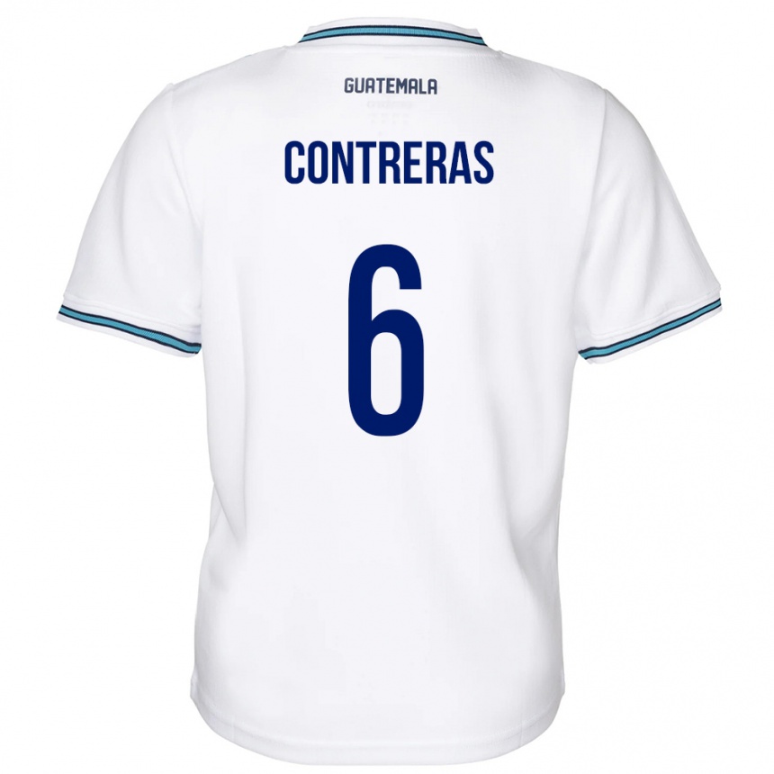 Kids Football Guatemala María Contreras #6 White Home Jersey 24-26 T-Shirt Canada