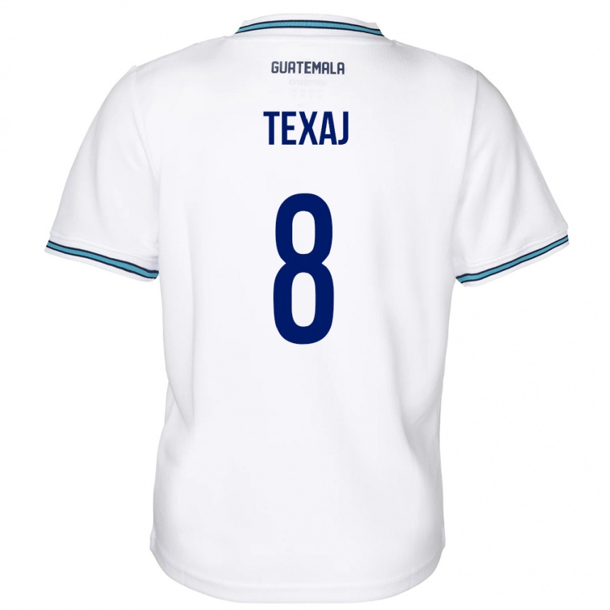 Kids Football Guatemala Elisa Texaj #8 White Home Jersey 24-26 T-Shirt Canada