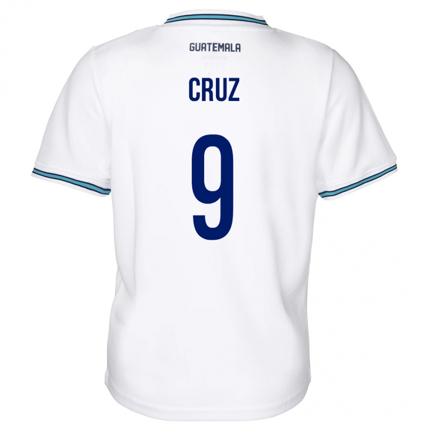 Kids Football Guatemala Celsa Cruz #9 White Home Jersey 24-26 T-Shirt Canada