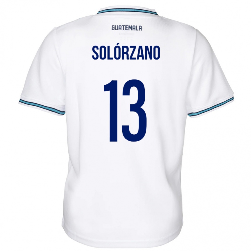 Kids Football Guatemala Aisha Solórzano #13 White Home Jersey 24-26 T-Shirt Canada