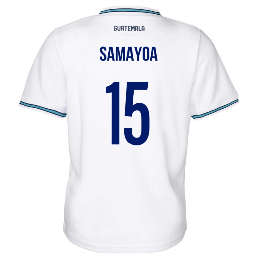 Kids Football Guatemala Giselle Samayoa #15 White Home Jersey 24-26 T-Shirt Canada