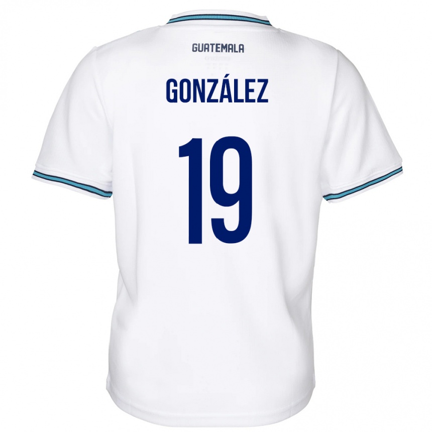 Kids Football Guatemala Karen González #19 White Home Jersey 24-26 T-Shirt Canada