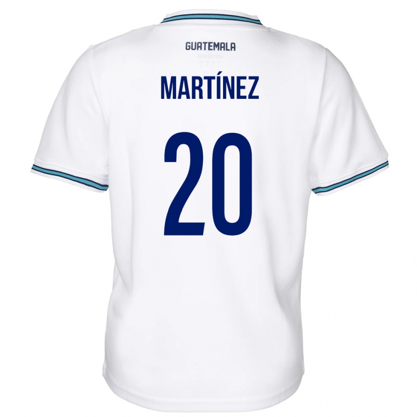 Kids Football Guatemala Ana Lucía Martínez #20 White Home Jersey 24-26 T-Shirt Canada