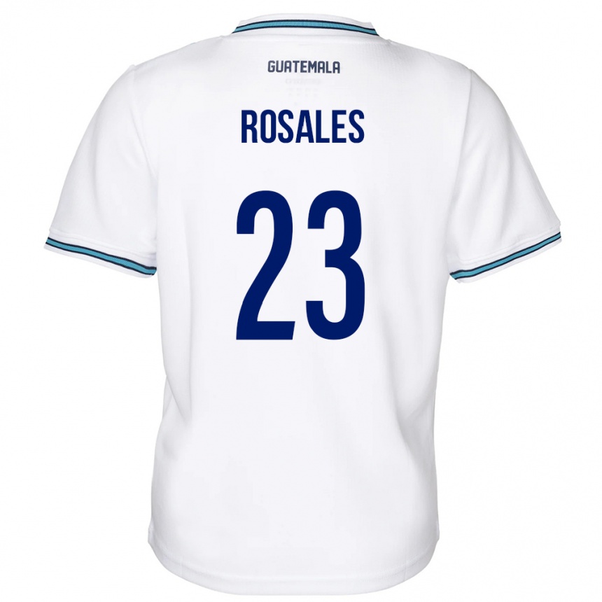 Kids Football Guatemala Yareni Rosales #23 White Home Jersey 24-26 T-Shirt Canada