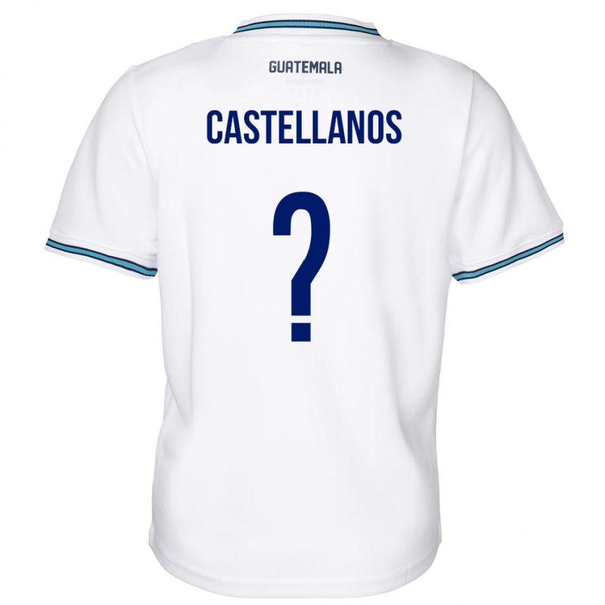 Kids Football Guatemala Jezmin Castellanos #0 White Home Jersey 24-26 T-Shirt Canada