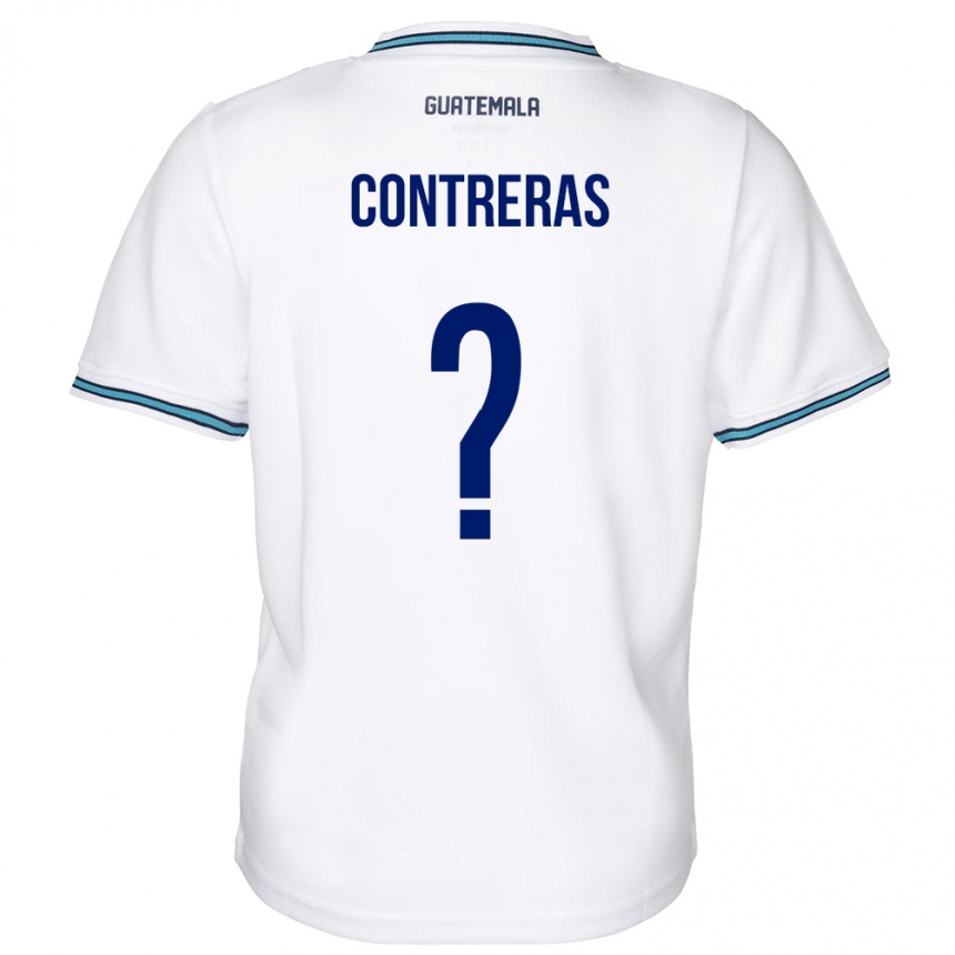 Kids Football Guatemala Betzael Contreras #0 White Home Jersey 24-26 T-Shirt Canada