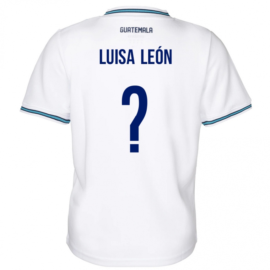 Kids Football Guatemala Luisa León #0 White Home Jersey 24-26 T-Shirt Canada