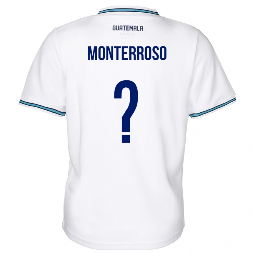 Kids Football Guatemala María Monterroso #0 White Home Jersey 24-26 T-Shirt Canada