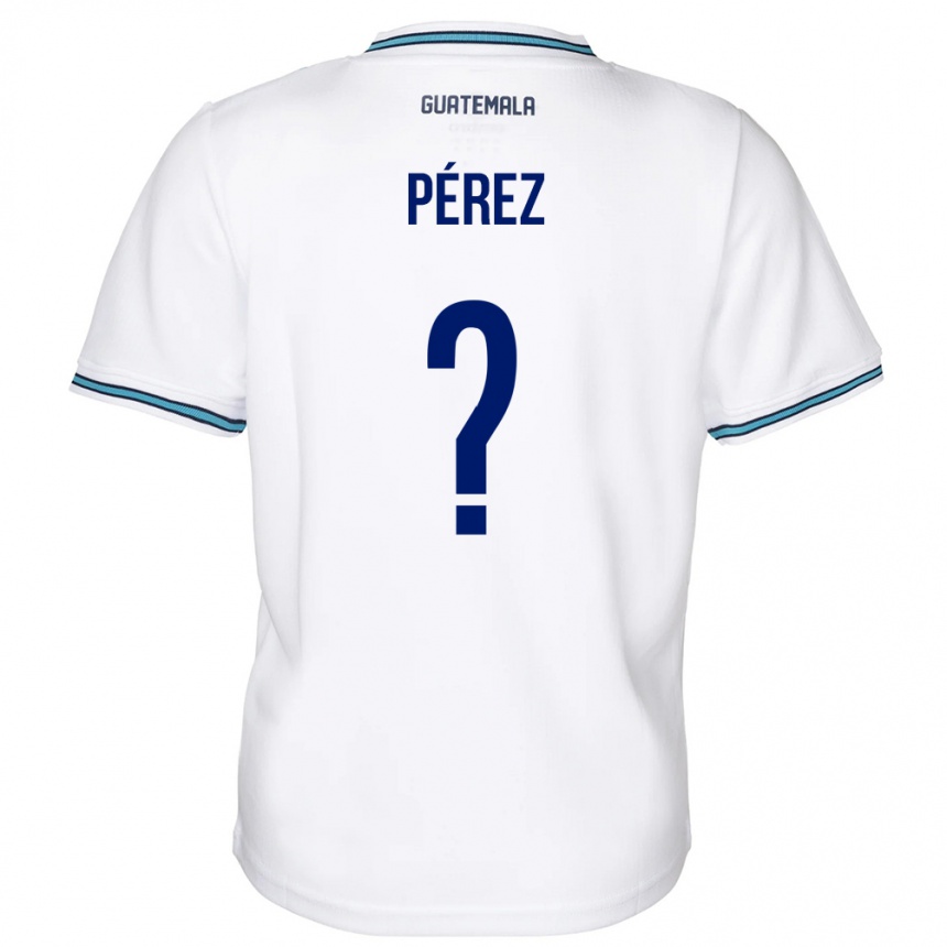 Kids Football Guatemala Mary Pérez #0 White Home Jersey 24-26 T-Shirt Canada