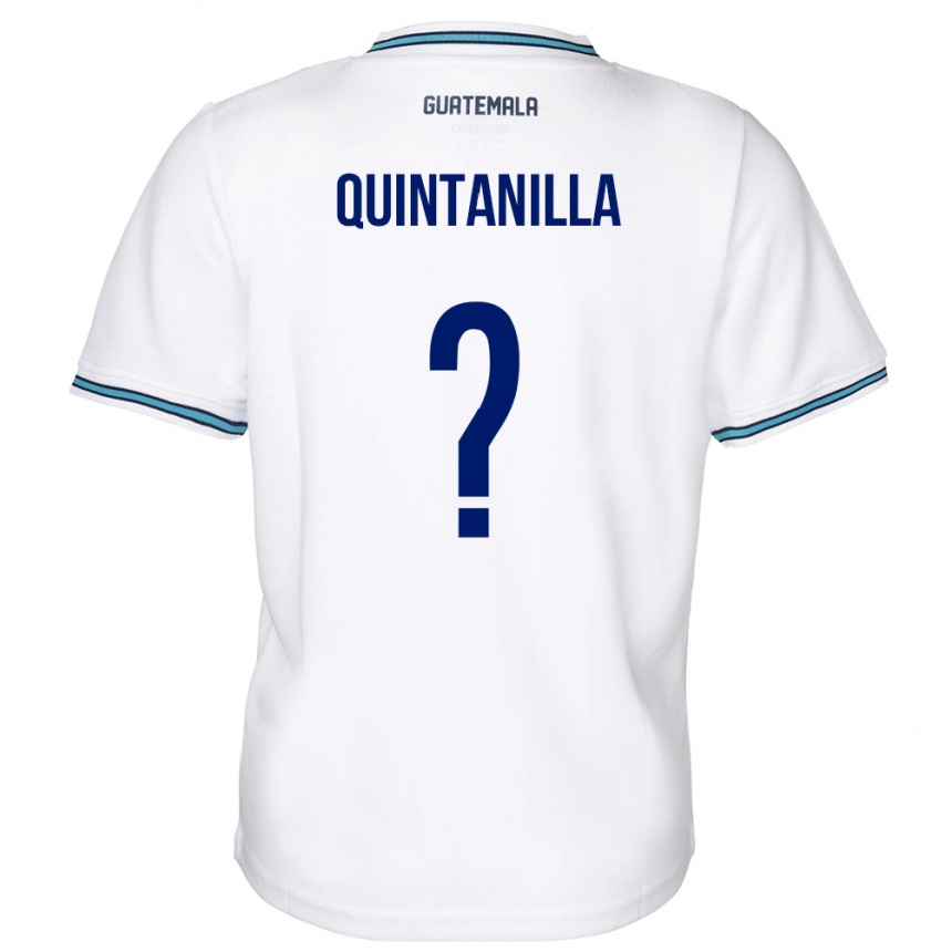 Kids Football Guatemala Anayelli Quintanilla #0 White Home Jersey 24-26 T-Shirt Canada