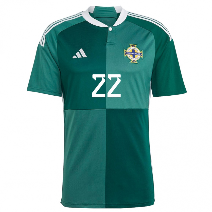 Kids Football Northern Ireland Abbie Magee #22 Green Home Jersey 24-26 T-Shirt Canada