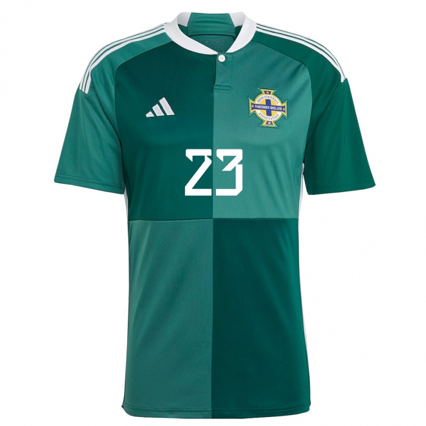 Kids Football Northern Ireland Luke Southwood #23 Green Home Jersey 24-26 T-Shirt Canada