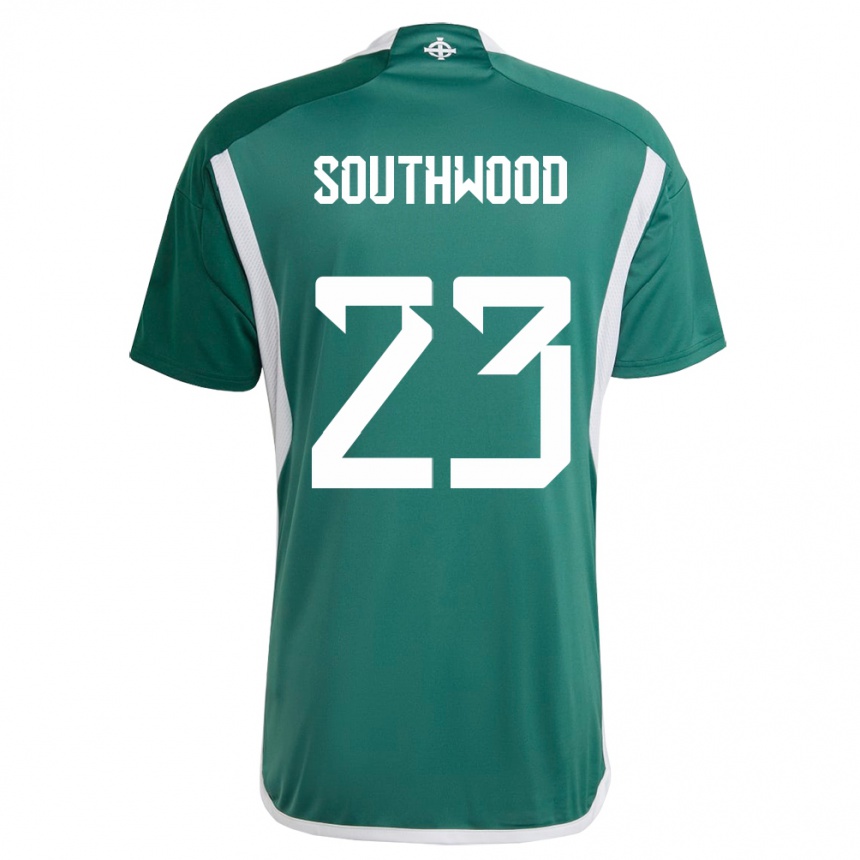 Kids Football Northern Ireland Luke Southwood #23 Green Home Jersey 24-26 T-Shirt Canada