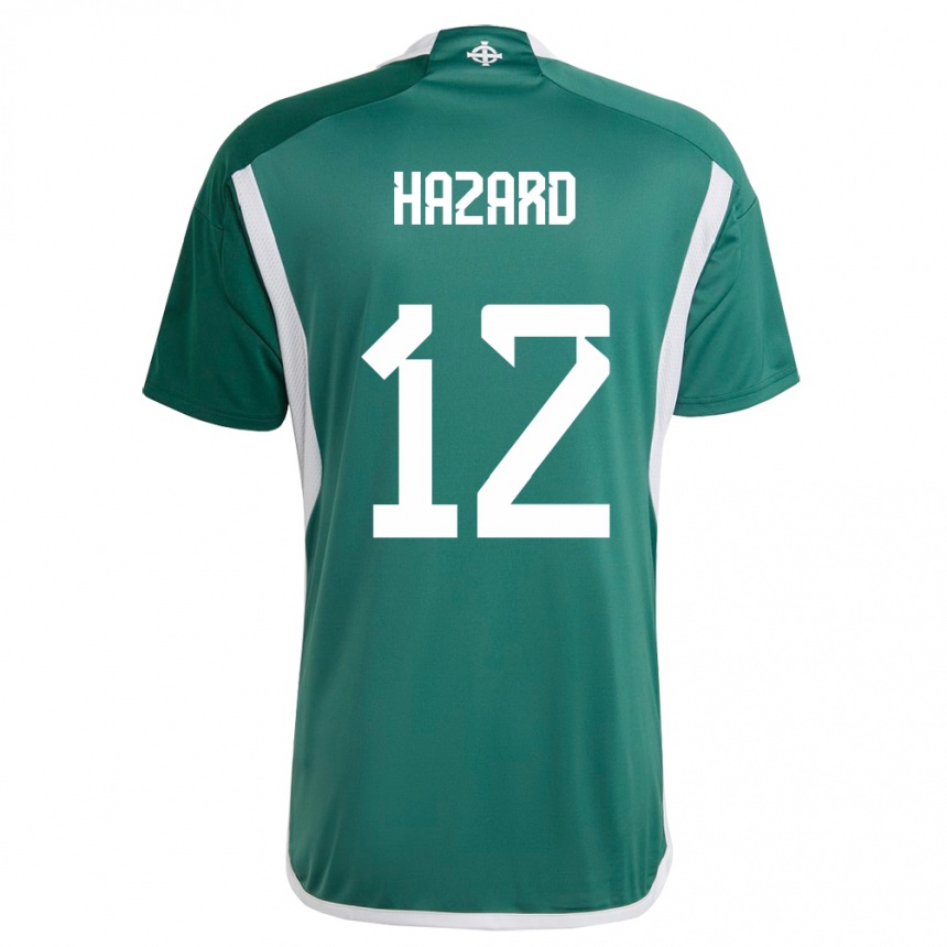 Kids Football Northern Ireland Conor Hazard #12 Green Home Jersey 24-26 T-Shirt Canada