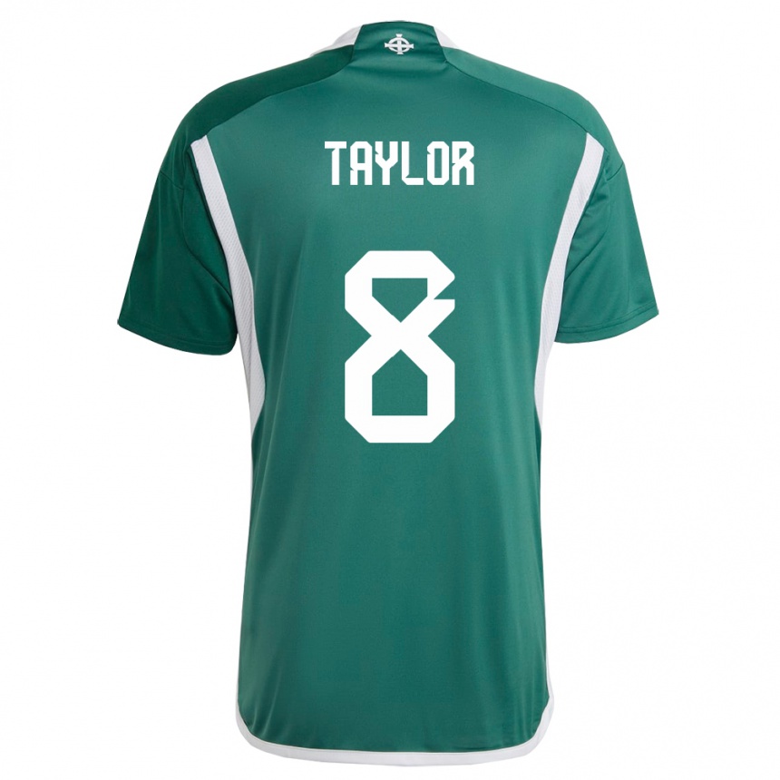 Kids Football Northern Ireland Dale Taylor #8 Green Home Jersey 24-26 T-Shirt Canada