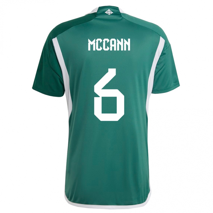 Kids Football Northern Ireland Charlie Mccann #6 Green Home Jersey 24-26 T-Shirt Canada