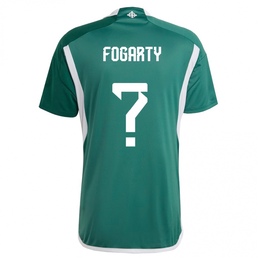 Kids Football Northern Ireland Tom Fogarty #0 Green Home Jersey 24-26 T-Shirt Canada