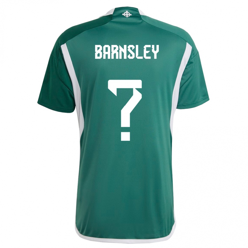 Kids Football Northern Ireland Fraser Barnsley #0 Green Home Jersey 24-26 T-Shirt Canada