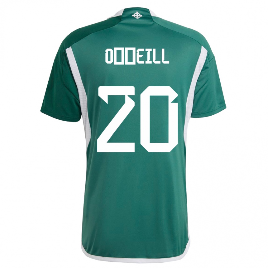 Kids Football Northern Ireland Ceadach O’neill #20 Green Home Jersey 24-26 T-Shirt Canada