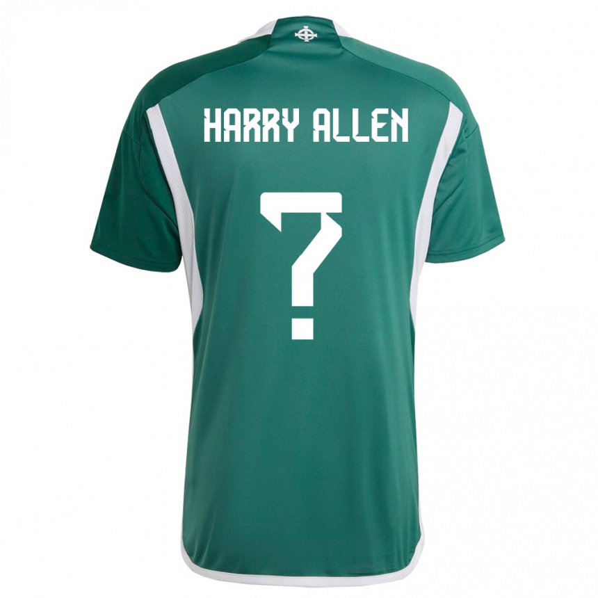 Kids Football Northern Ireland Harry Allen #0 Green Home Jersey 24-26 T-Shirt Canada