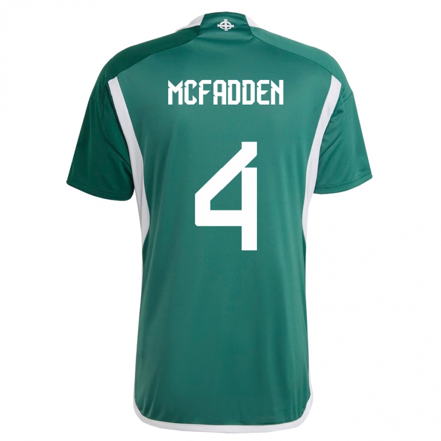 Kids Football Northern Ireland Sarah Mcfadden #4 Green Home Jersey 24-26 T-Shirt Canada