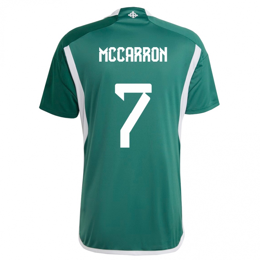 Kids Football Northern Ireland Chloe Mccarron #7 Green Home Jersey 24-26 T-Shirt Canada