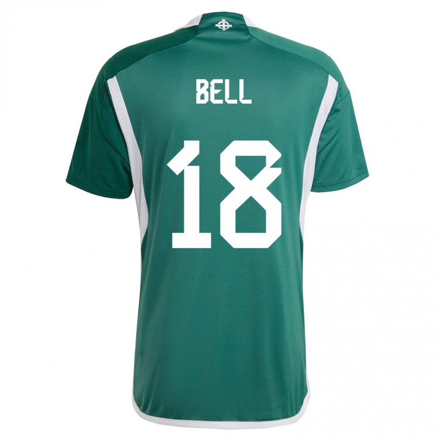 Kids Football Northern Ireland Megan Bell #18 Green Home Jersey 24-26 T-Shirt Canada