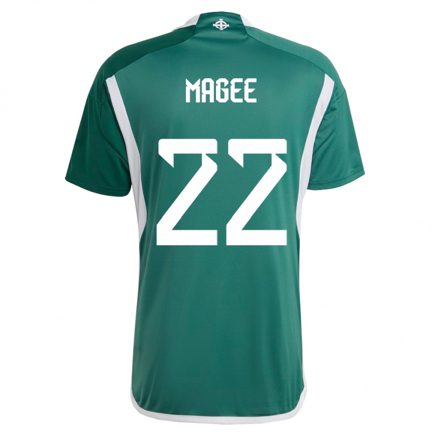 Kids Football Northern Ireland Abbie Magee #22 Green Home Jersey 24-26 T-Shirt Canada