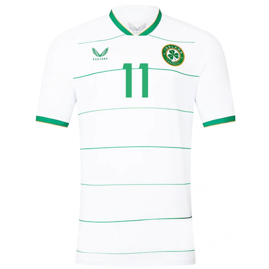 Kids Football Ireland James Mcclean #11 White Away Jersey 24-26 T-Shirt Canada