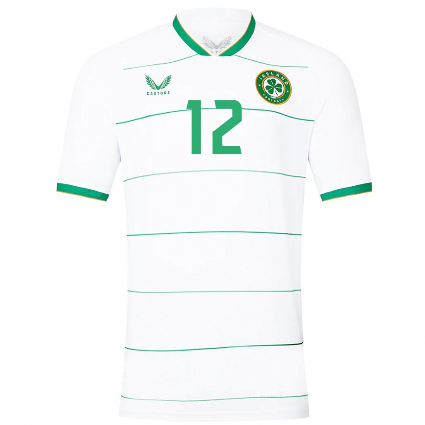 Kids Football Ireland Gavin Hodgins #12 White Away Jersey 24-26 T-Shirt Canada