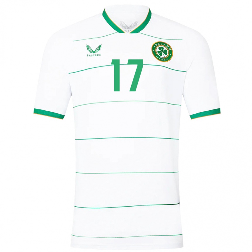 Kids Football Ireland Tom Lonergan #17 White Away Jersey 24-26 T-Shirt Canada