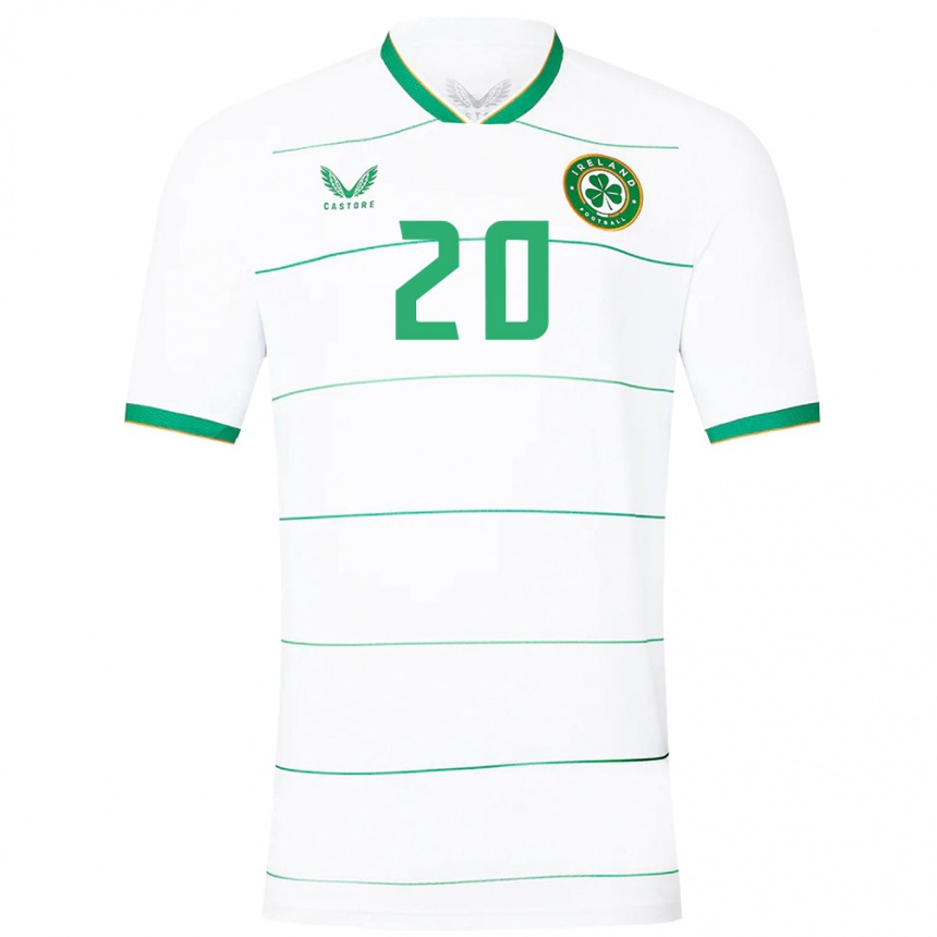 Kids Football Ireland Ellen Dolan #20 White Away Jersey 24-26 T-Shirt Canada