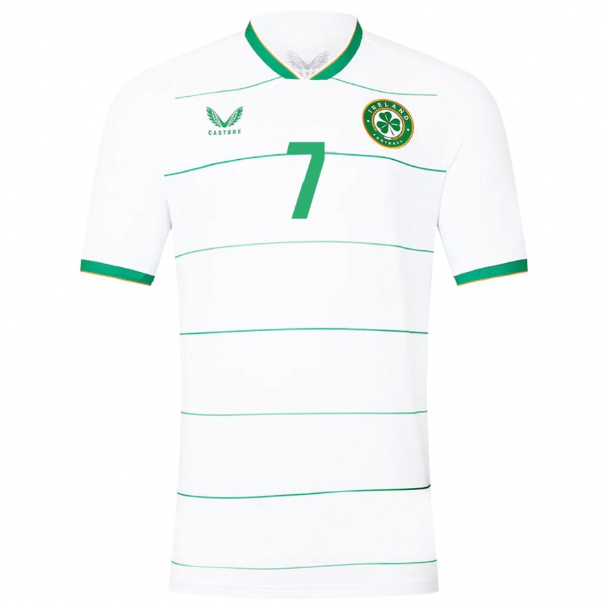 Kids Football Ireland Rory Finneran #7 White Away Jersey 24-26 T-Shirt Canada