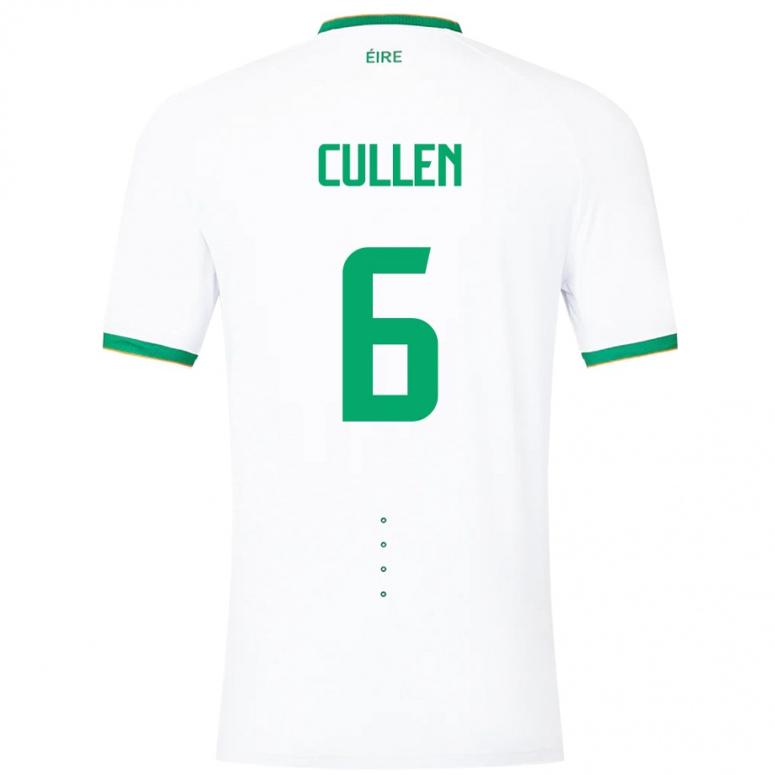 Kids Football Ireland Josh Cullen #6 White Away Jersey 24-26 T-Shirt Canada