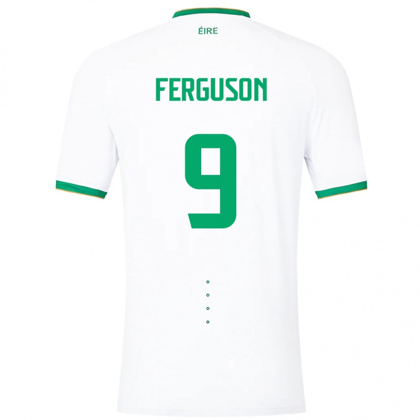 Kids Football Ireland Evan Ferguson #9 White Away Jersey 24-26 T-Shirt Canada