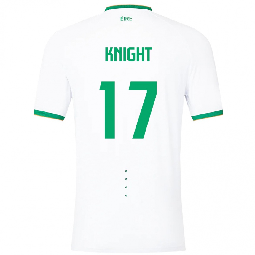 Kids Football Ireland Jason Knight #17 White Away Jersey 24-26 T-Shirt Canada